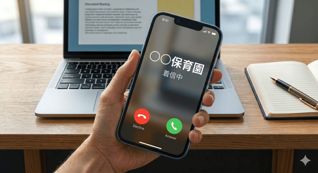 月に1〜2回、保育園から「お熱です」の電話がかかってきていました。