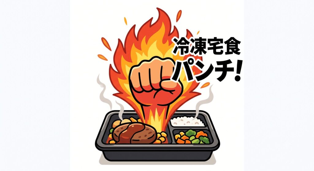 冷凍宅食レベルのパンチ