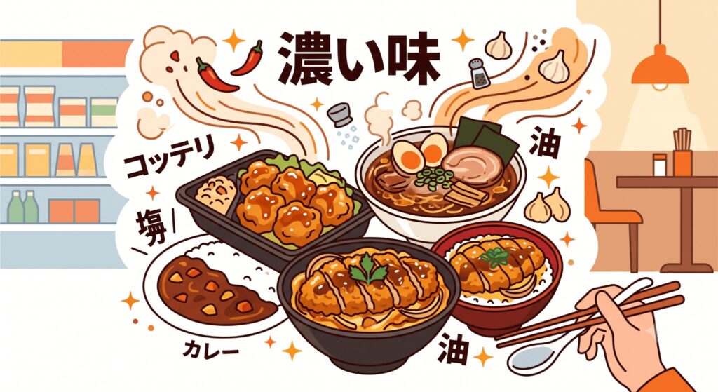 ミスマッチ①：「外食・コンビニの濃い味」を期待している