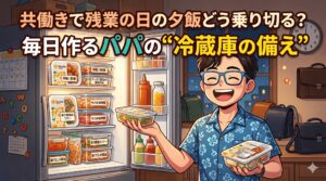 共働きで残業の日の夕飯どう乗り切る？毎日作るパパの“冷蔵庫の備え”
