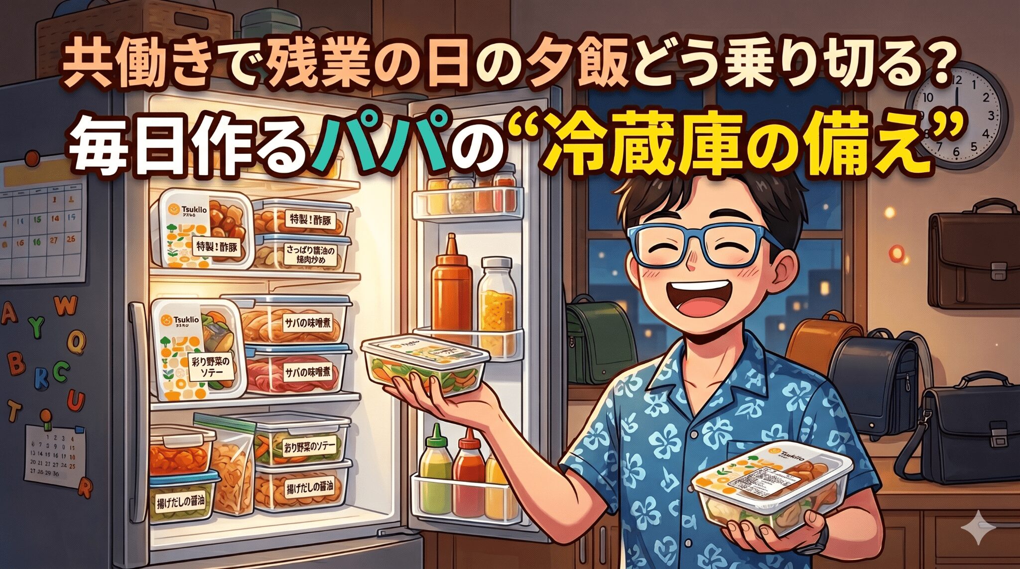 共働きで残業の日の夕飯どう乗り切る？毎日作るパパの“冷蔵庫の備え”