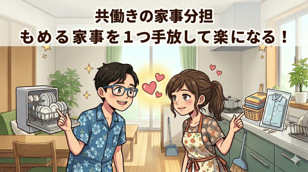 共働きの家事分担アイキャッチ
